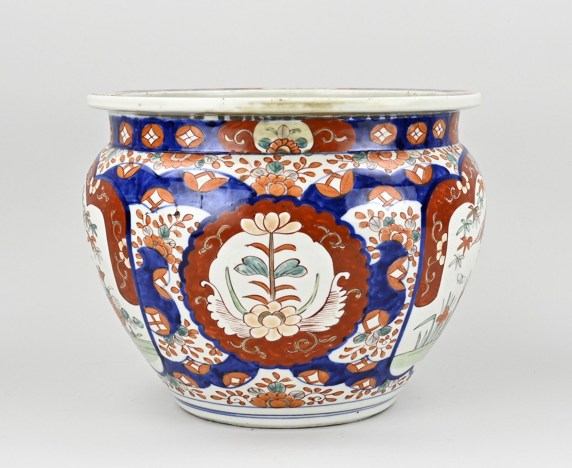 Japanese Imari flower pot Ø 31 cm. - Image 2 of 3