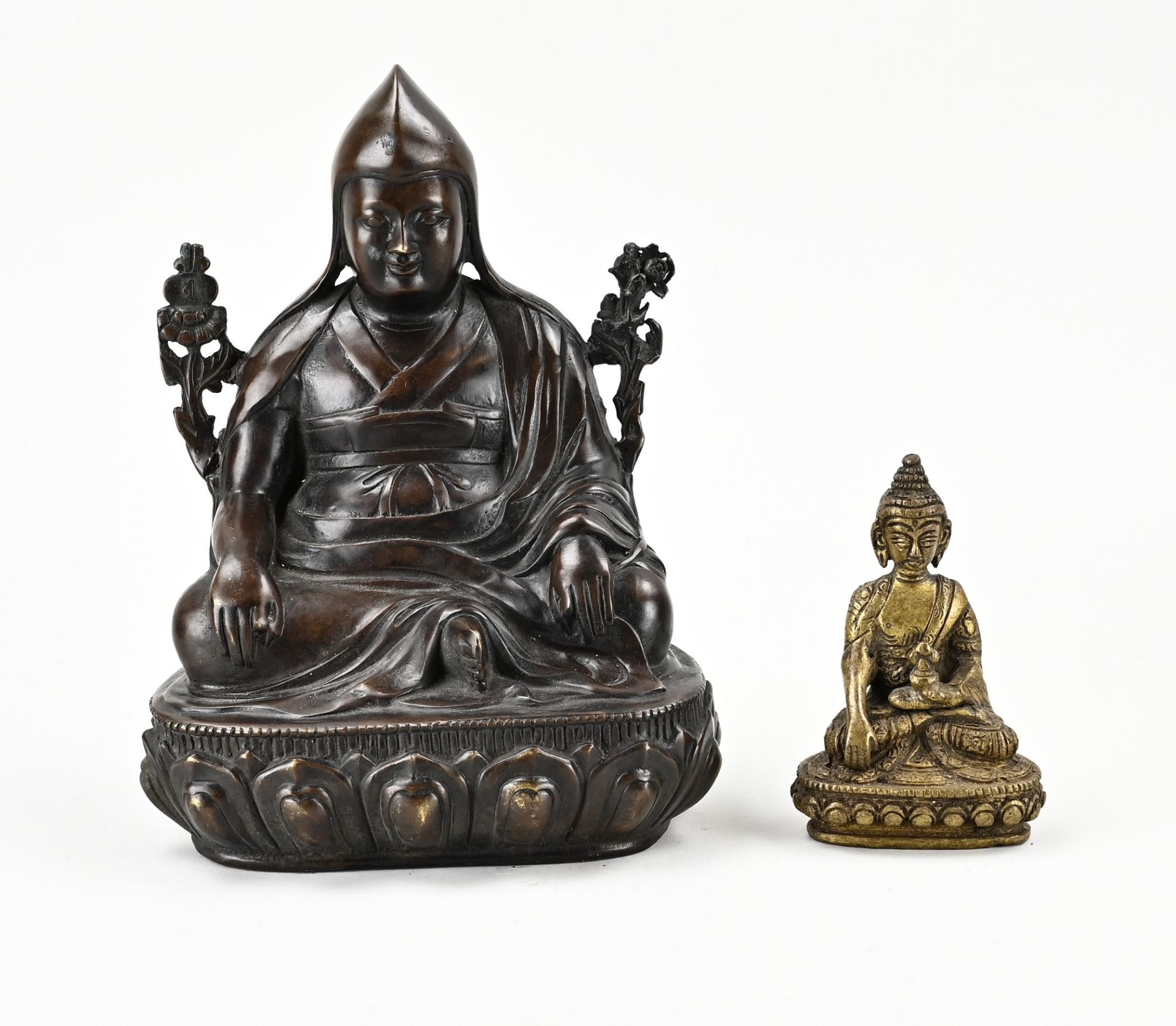 2 Bronze Buddhas
