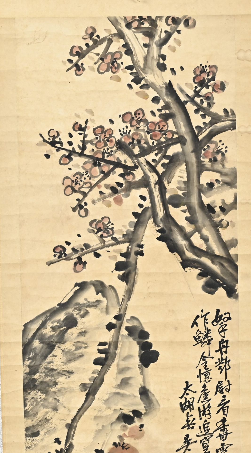 Ancient Chinese scroll painting - Image 2 of 3