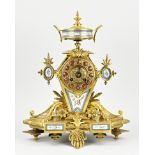 French Sevres mantel clock, 1860