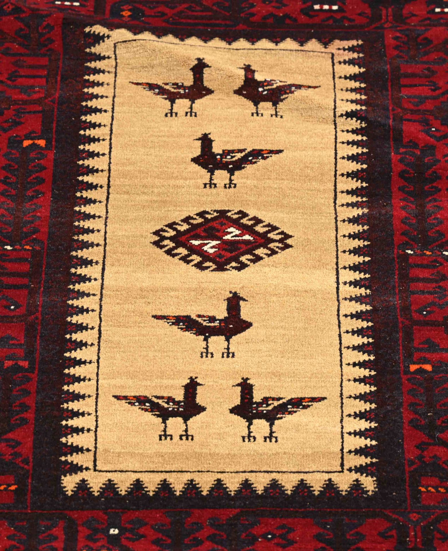 Old Persian prayer rug, 146 x 80 cm. - Image 2 of 2