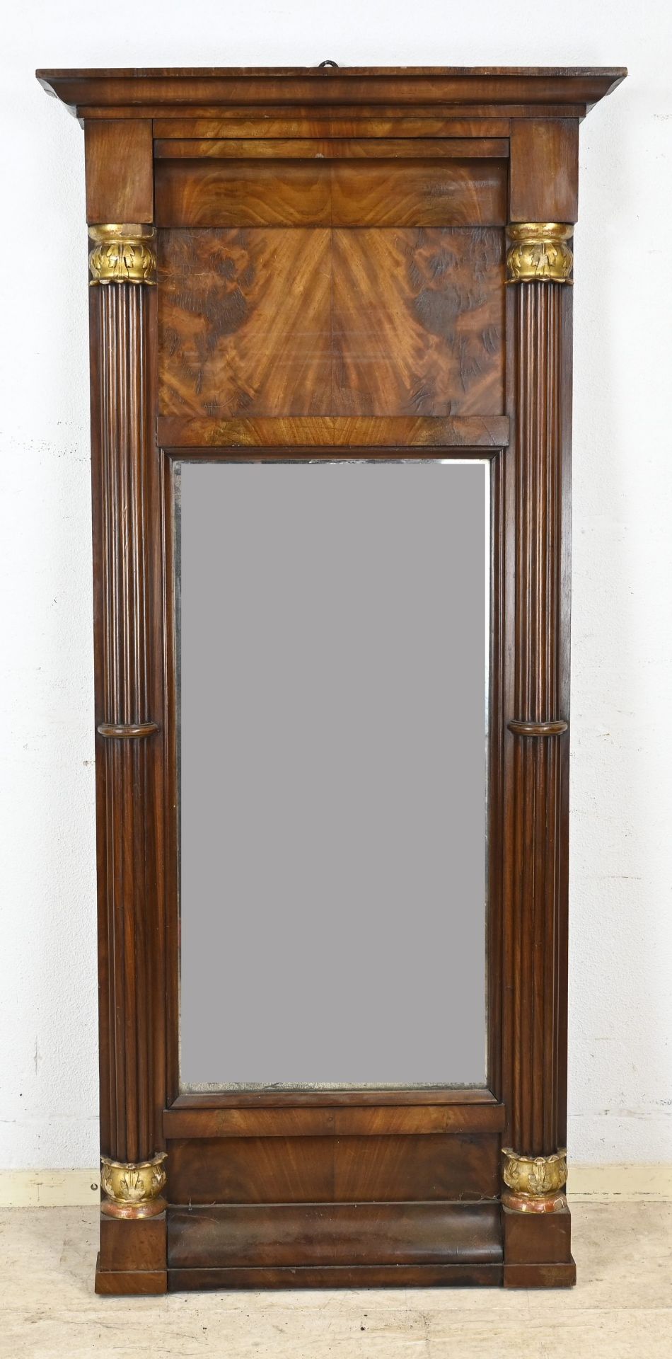 Hall mirror, 164 x 76 cm.