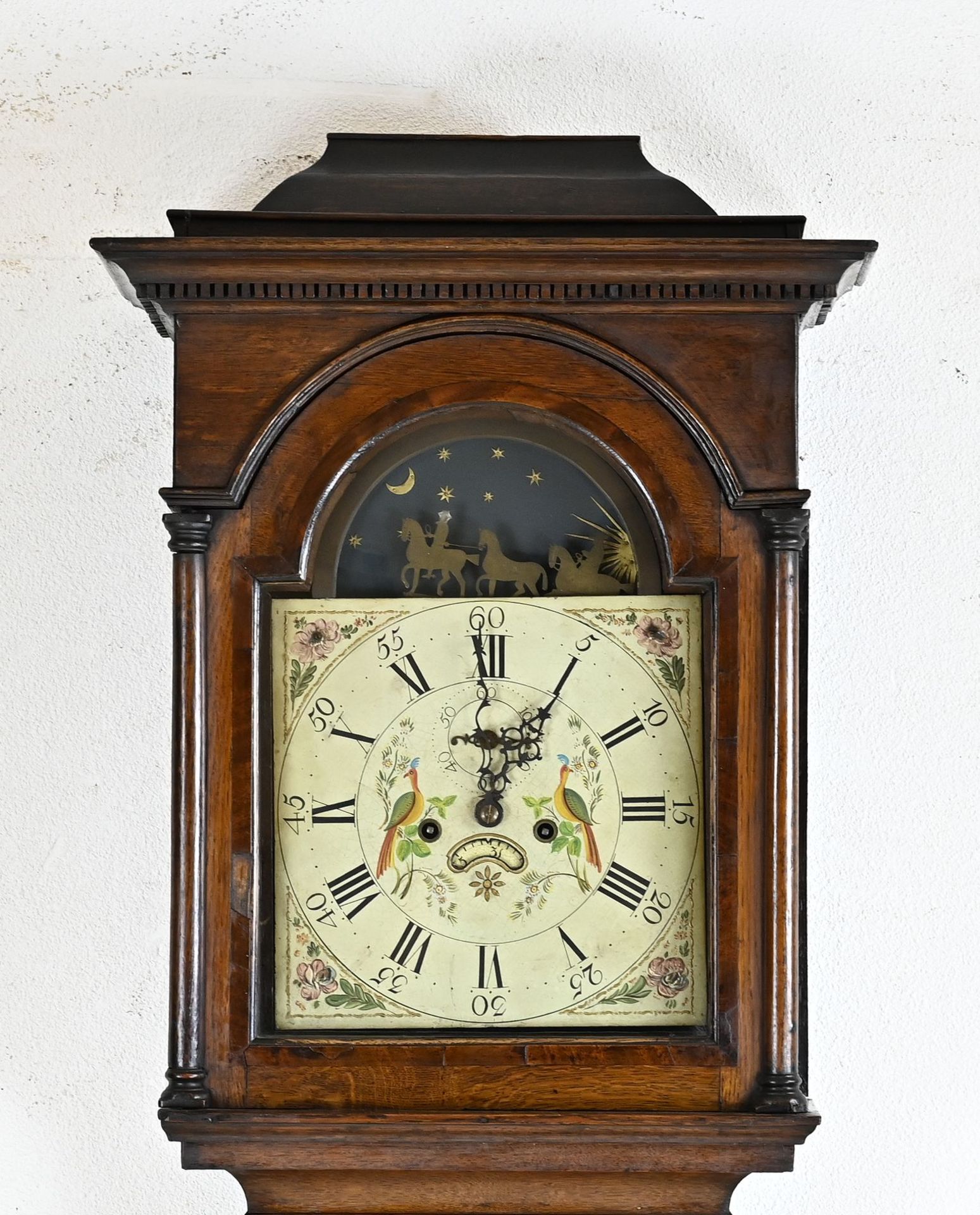 English grandfather clock, H 205 cm. - Bild 2 aus 3