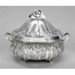 Silver lidded dish