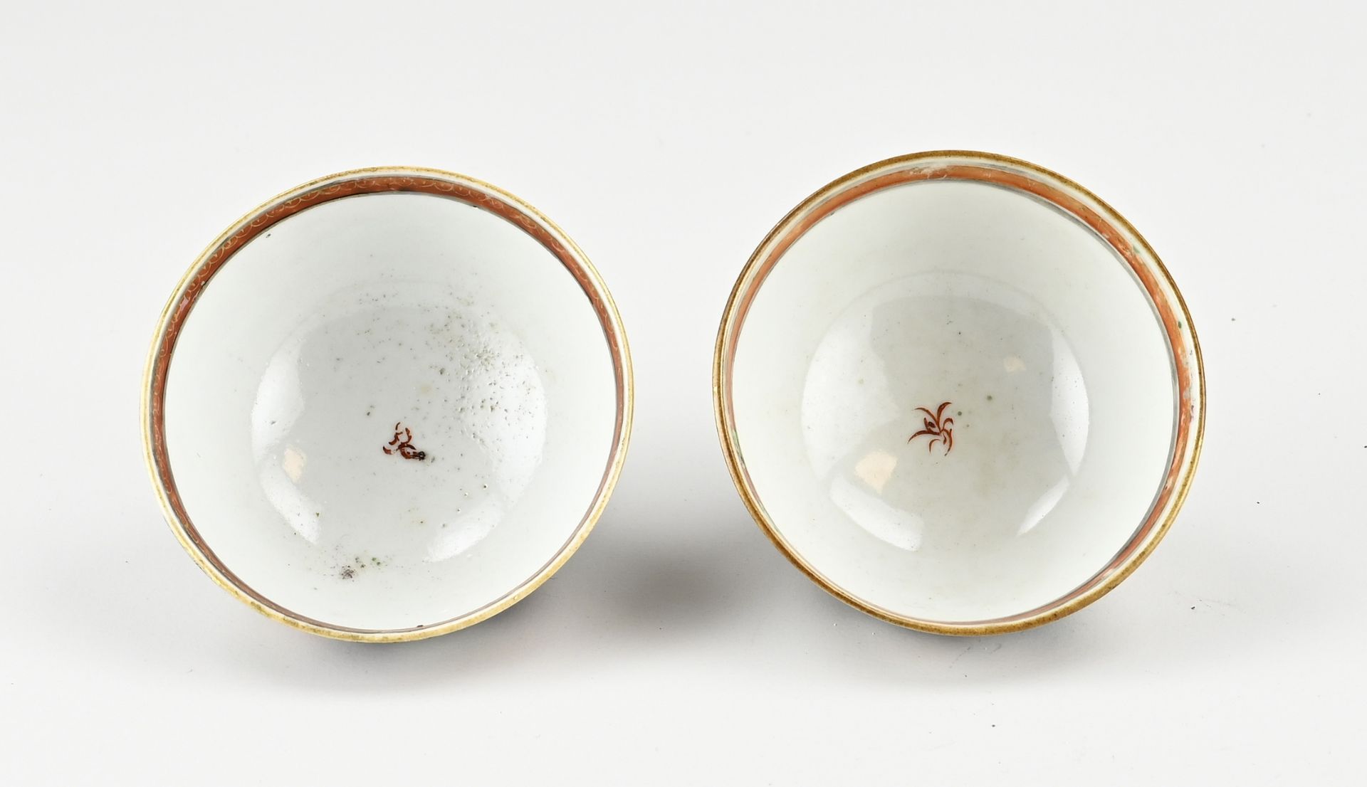 Two Chinese cups, Ø 9 cm. - Bild 2 aus 3