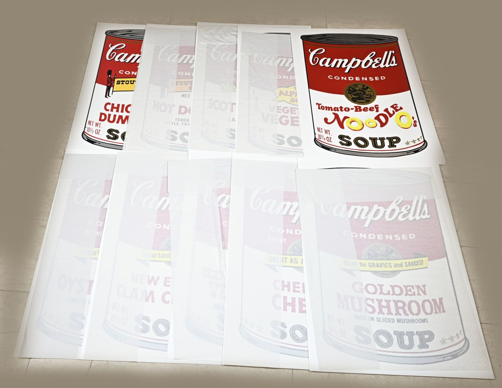 10x Andy Warhol, Campbell's Soup II
