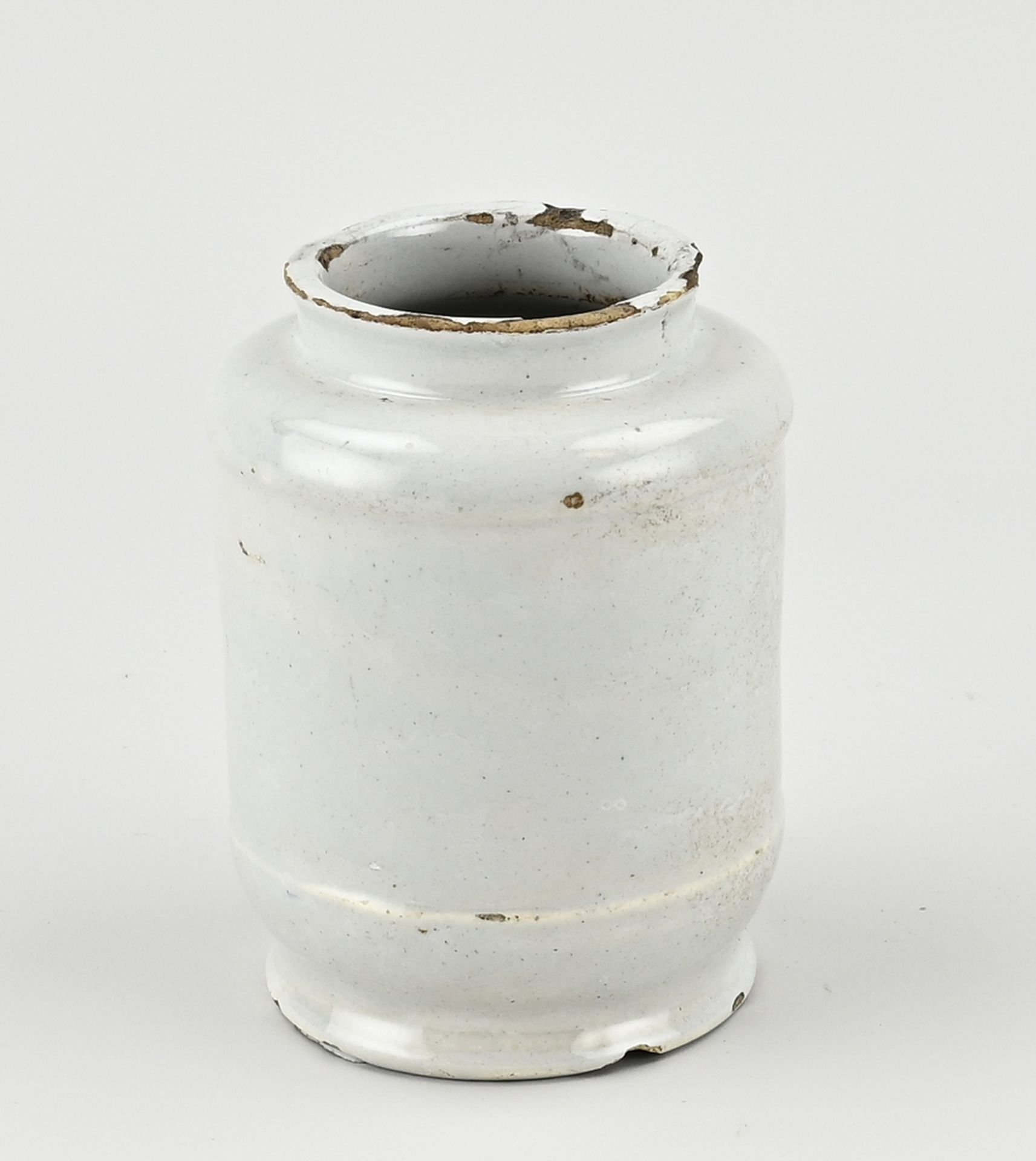 Delft apothecary jar, H 12 cm. - Image 2 of 3