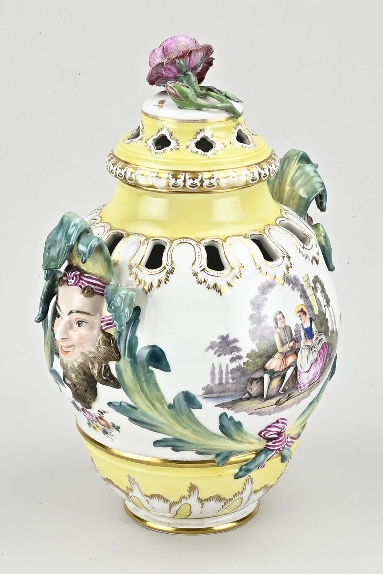 KPM potpourri vase, H 31 cm. - Bild 2 aus 3