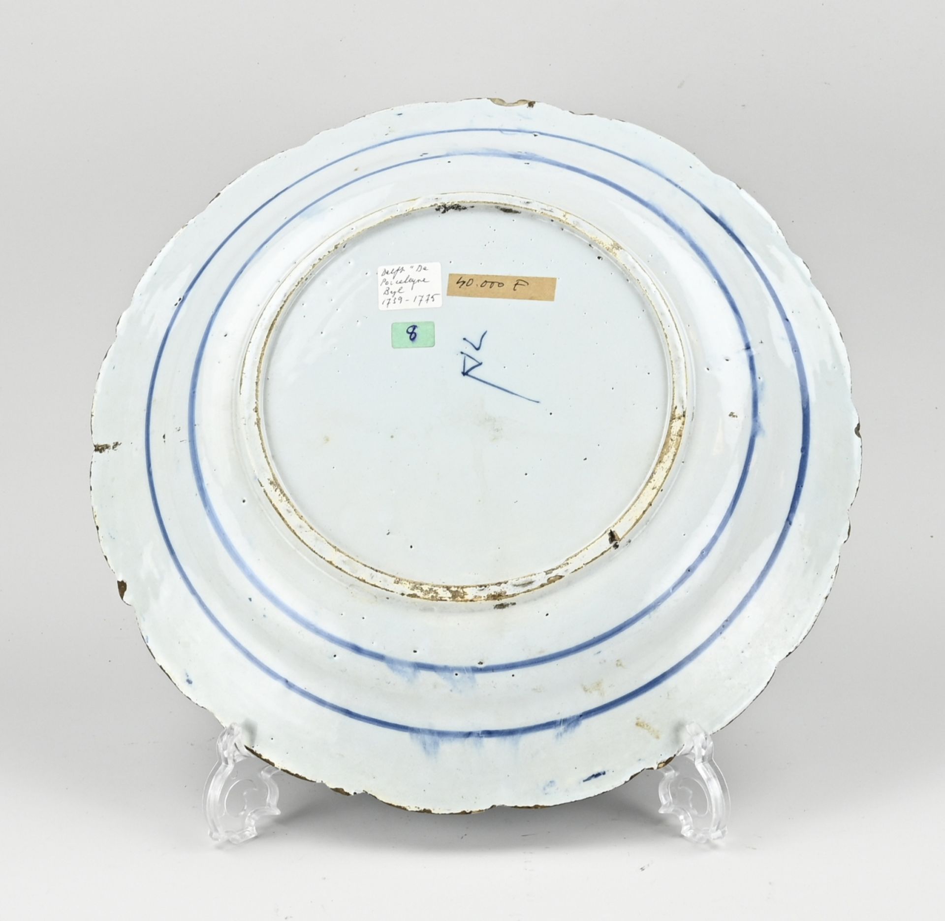 Delft dish Ø 35 cm. - Bild 2 aus 2