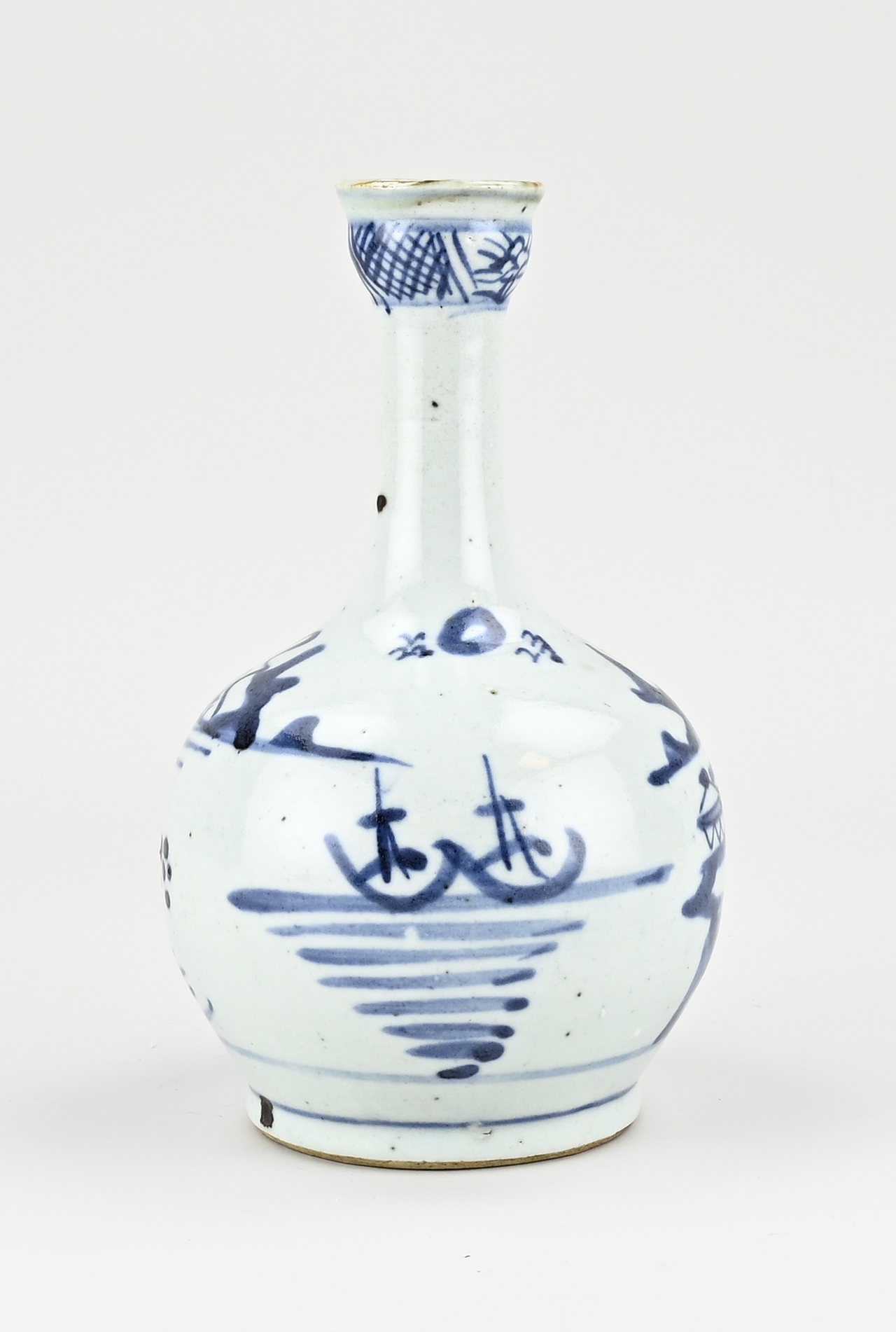 Chinese knob vase, H 21 cm. - Image 2 of 3