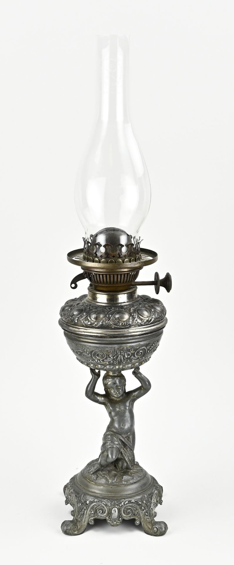 Antique kerosene lamp