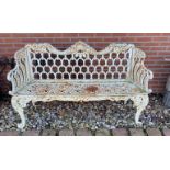 Cast iron 3-seater garden bench