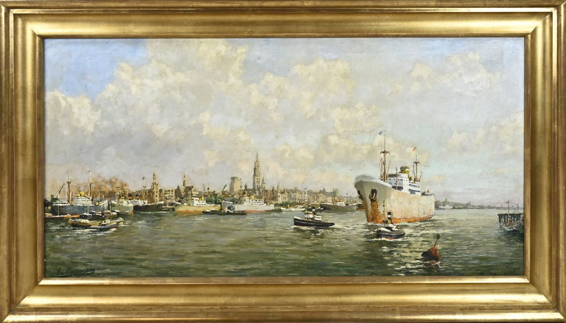 Edgard Heirman, Amsterdam Harbor View