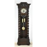 Danziger grandfather clock, H 230 cm.