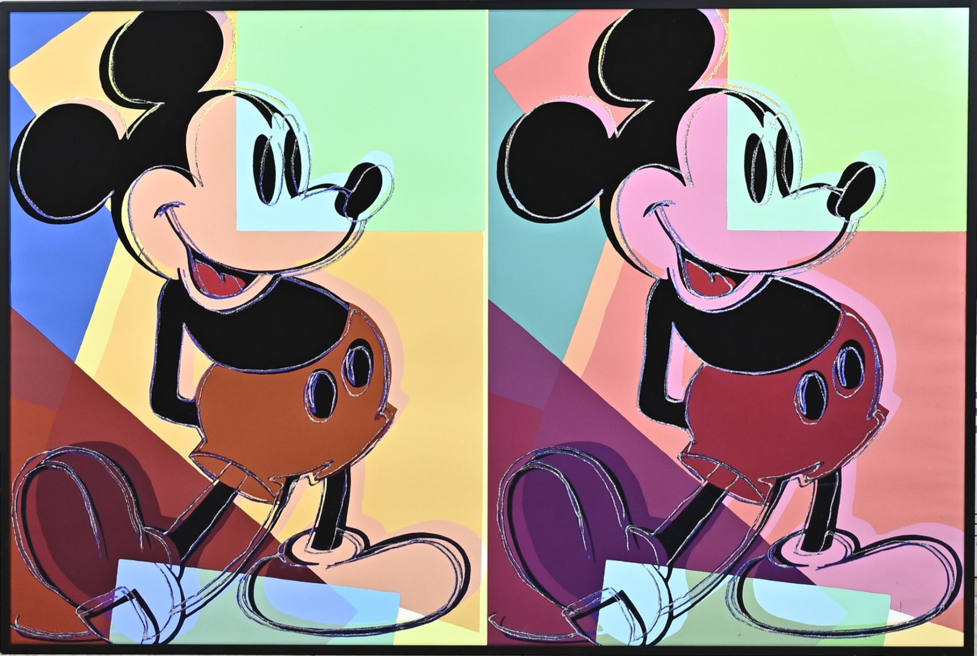 Lithograph in the style of Andy Warhol, Mickey Mouse