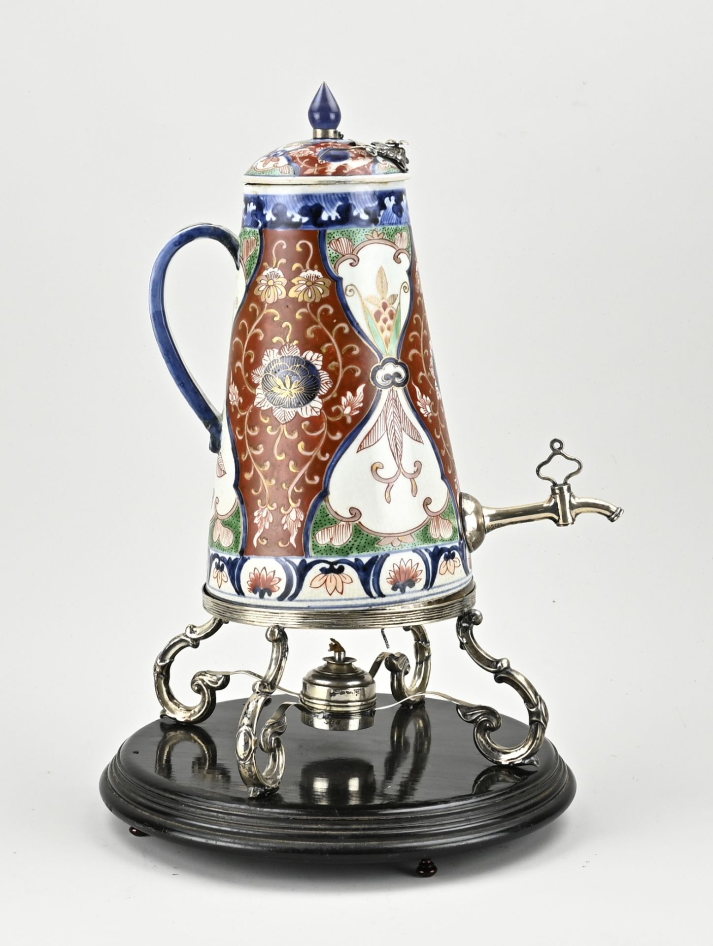 Imari tap jug on silver base - Bild 2 aus 2