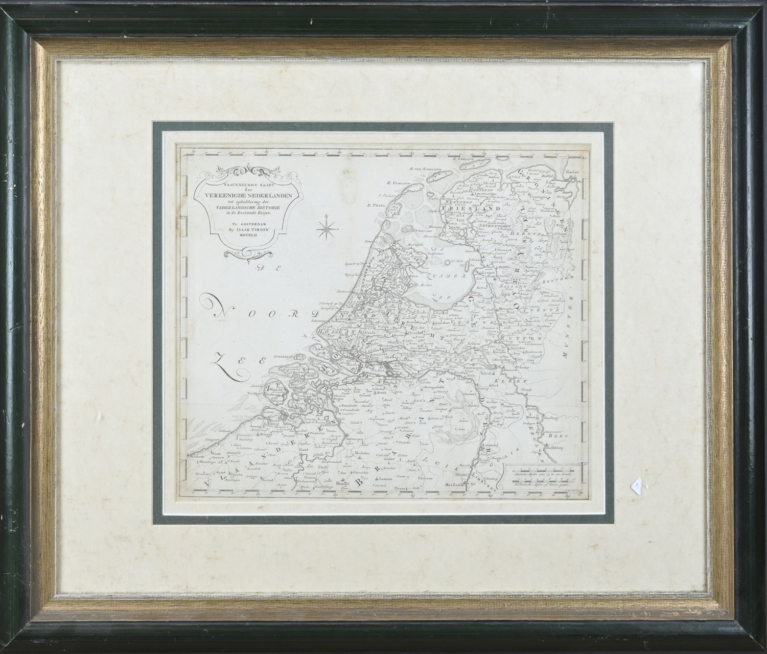 Dutch map + etchings