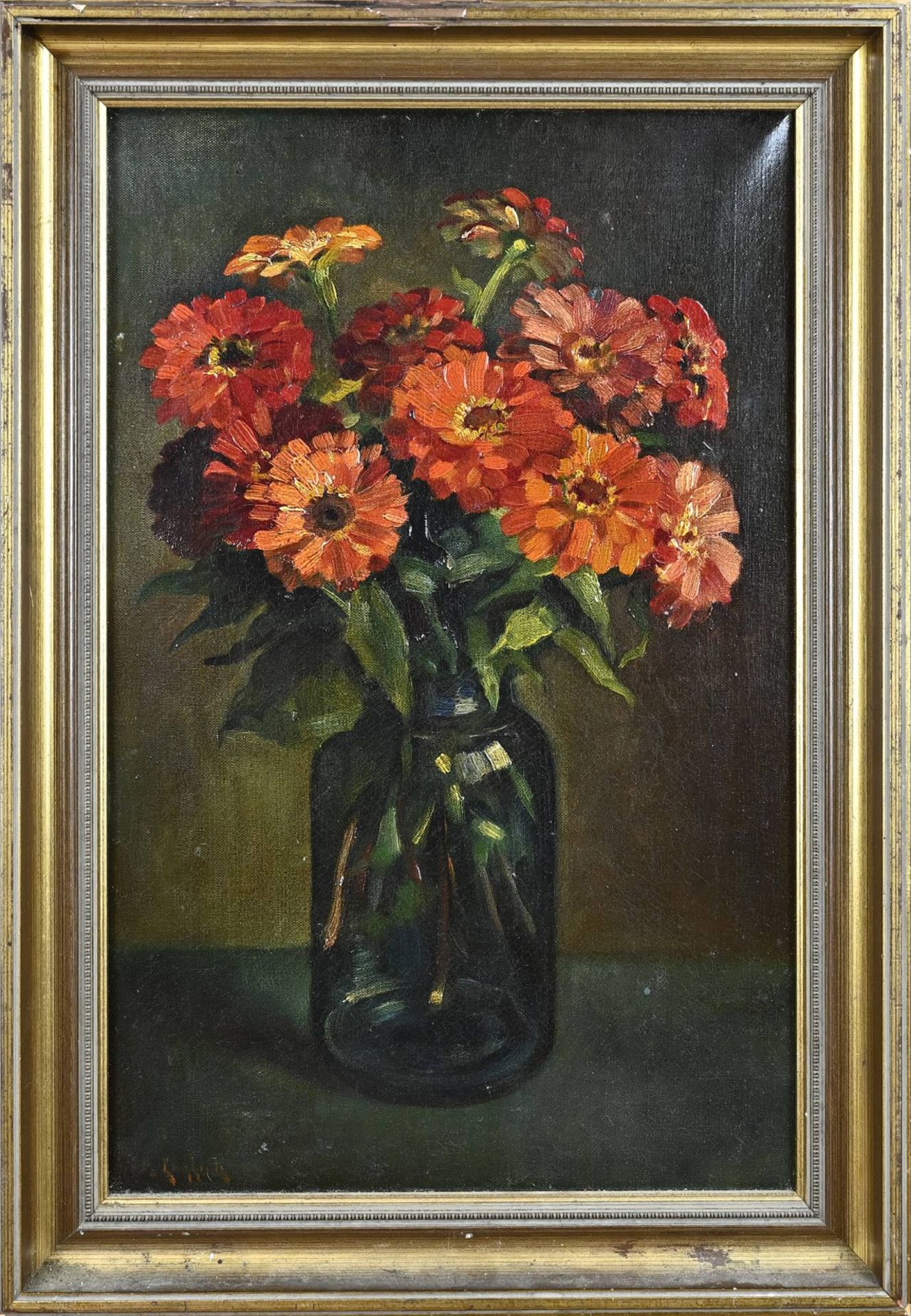 H. Endlich (Jan Knikker), Glass vase with flowers