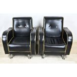 Two leather armchairs