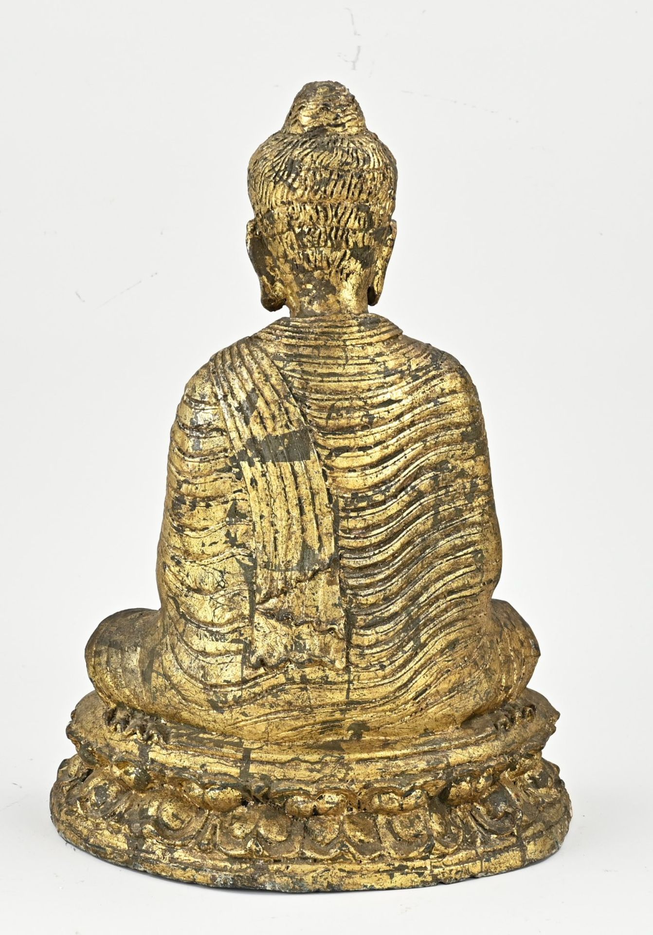 Old/antique Buddha, H 36 cm. - Bild 2 aus 3