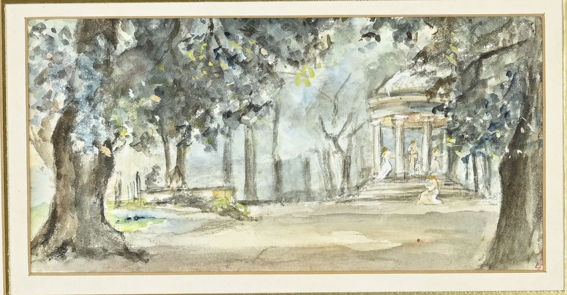 Watercolor Joseph Israel - Image 2 of 2