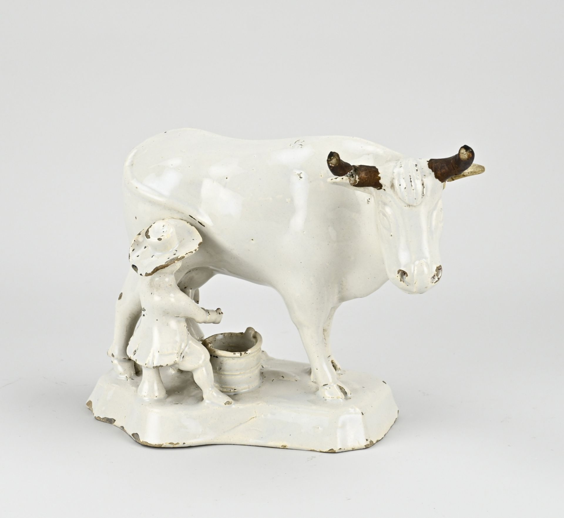 18th Century Delft white sculpture