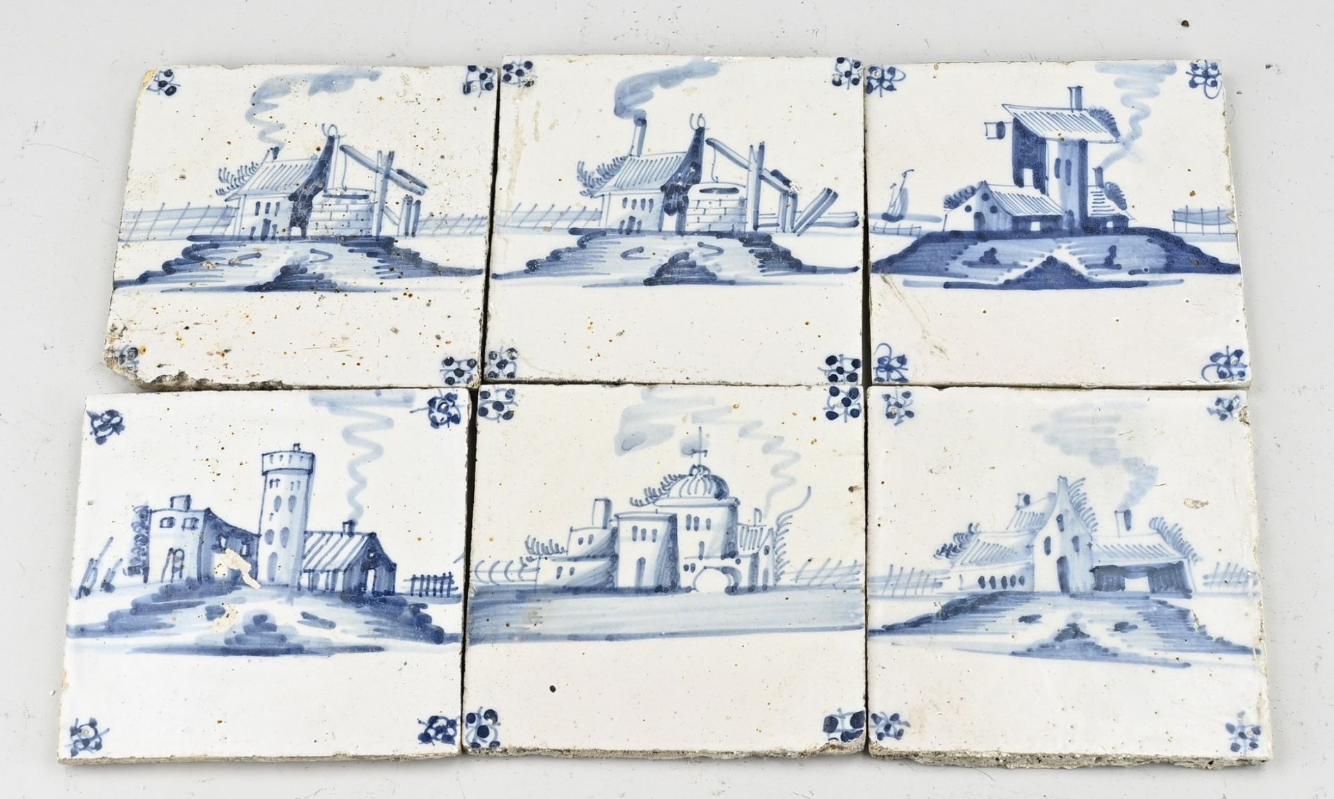 Lot Dutch tiles (35 pcs.)