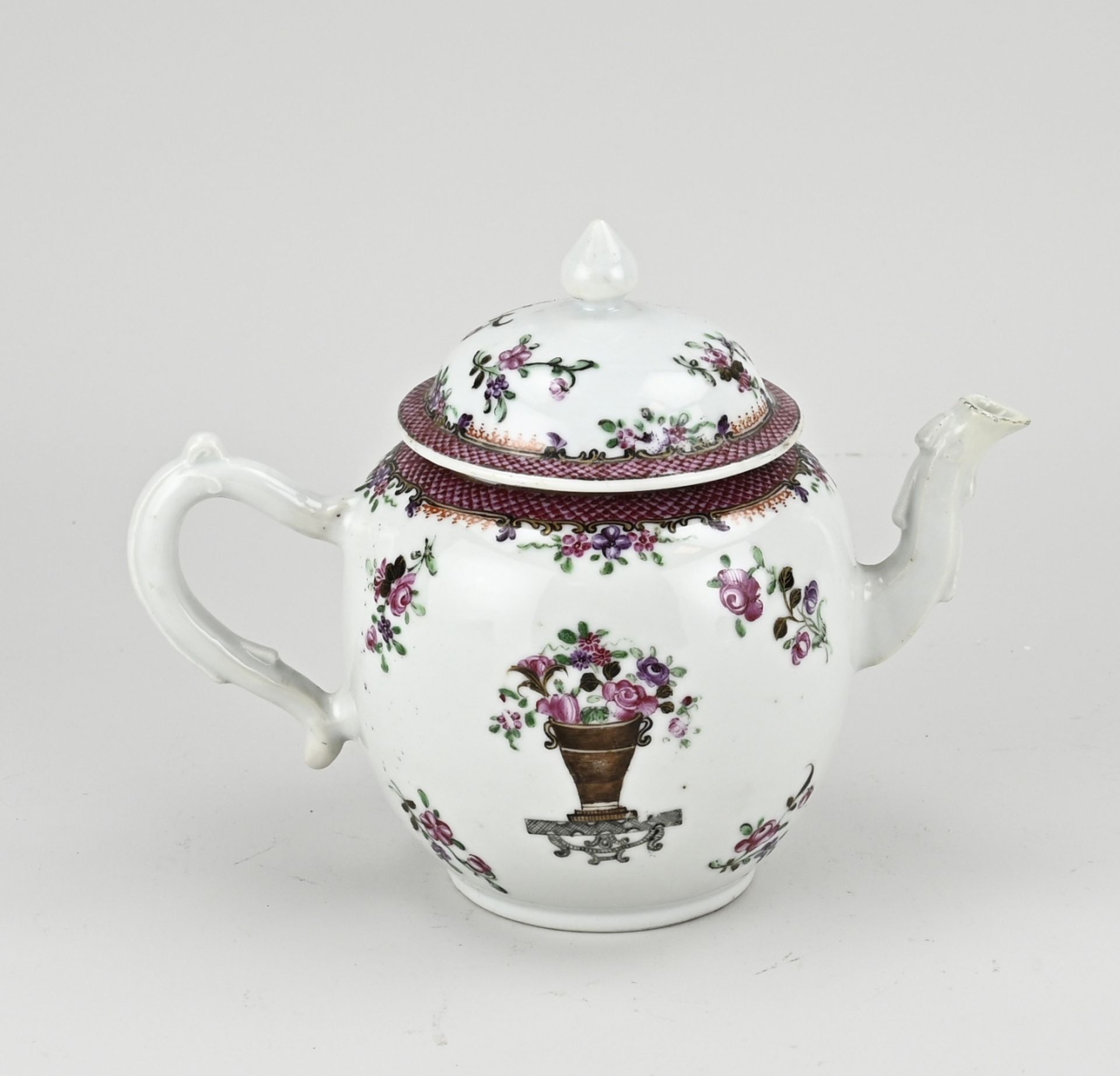 18th century Chinese teapot Ø 10.5 cm. - Bild 2 aus 3