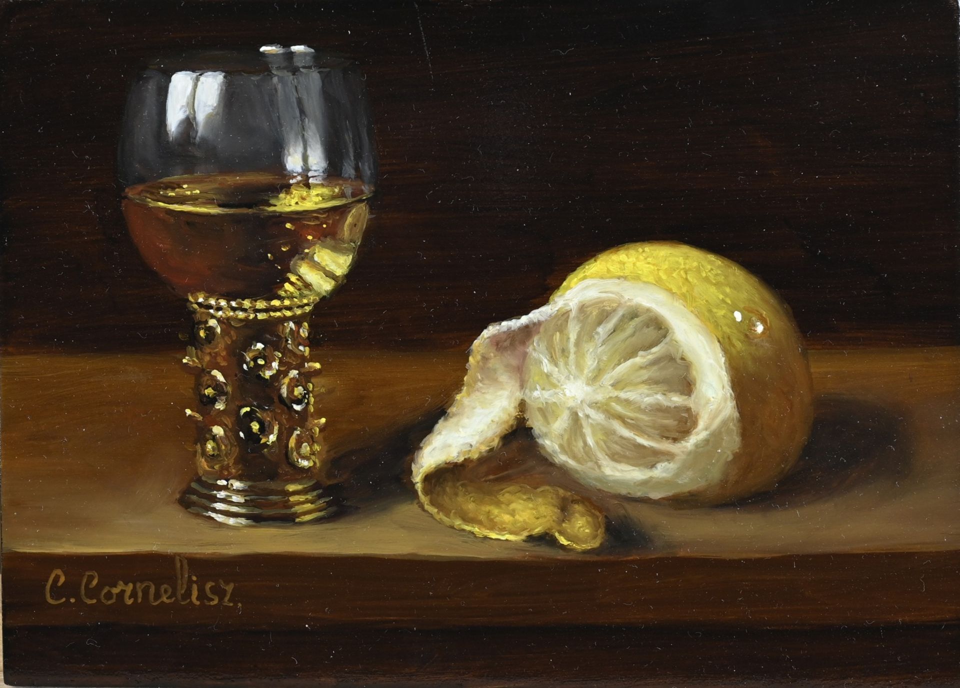 C. Cornelisz, Roemer with lemon