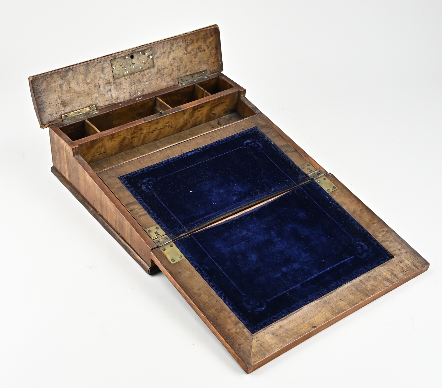 French rosewood writing box - Image 2 of 2