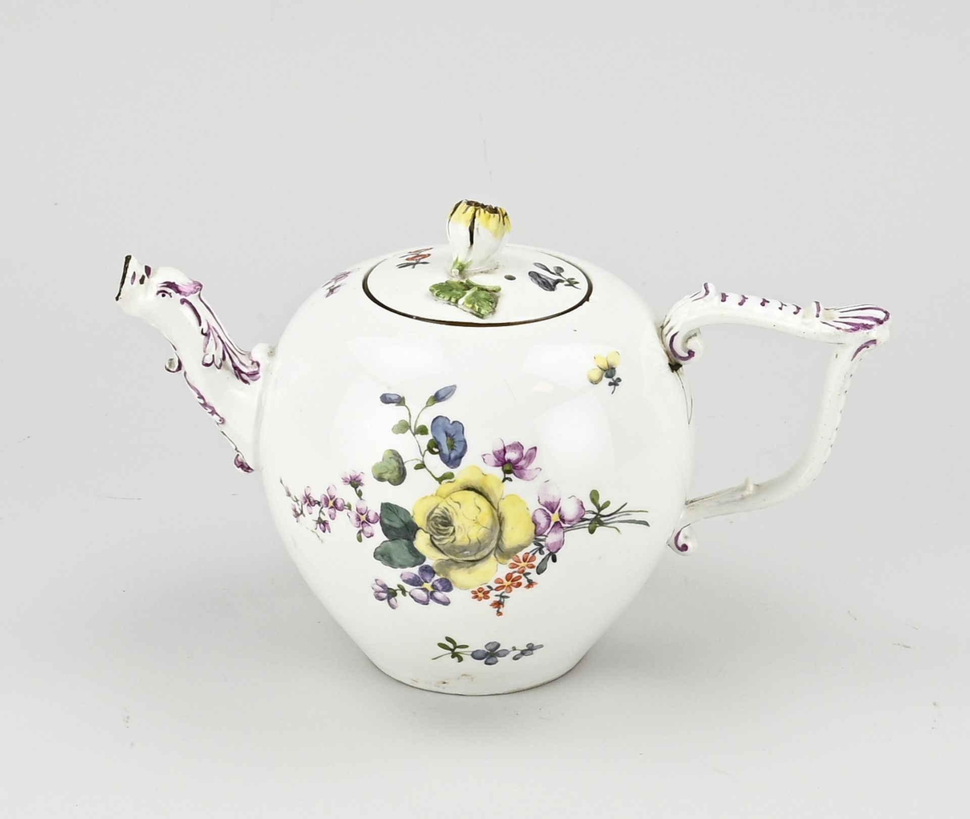 German Meissen teapot Ø 10.5 cm. - Bild 2 aus 3