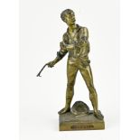 Bronze figure, Man with hook