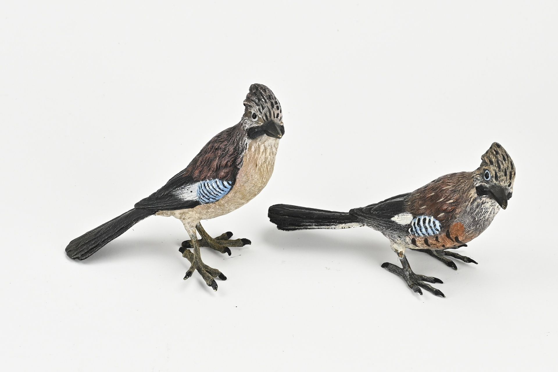 Two bronze jays