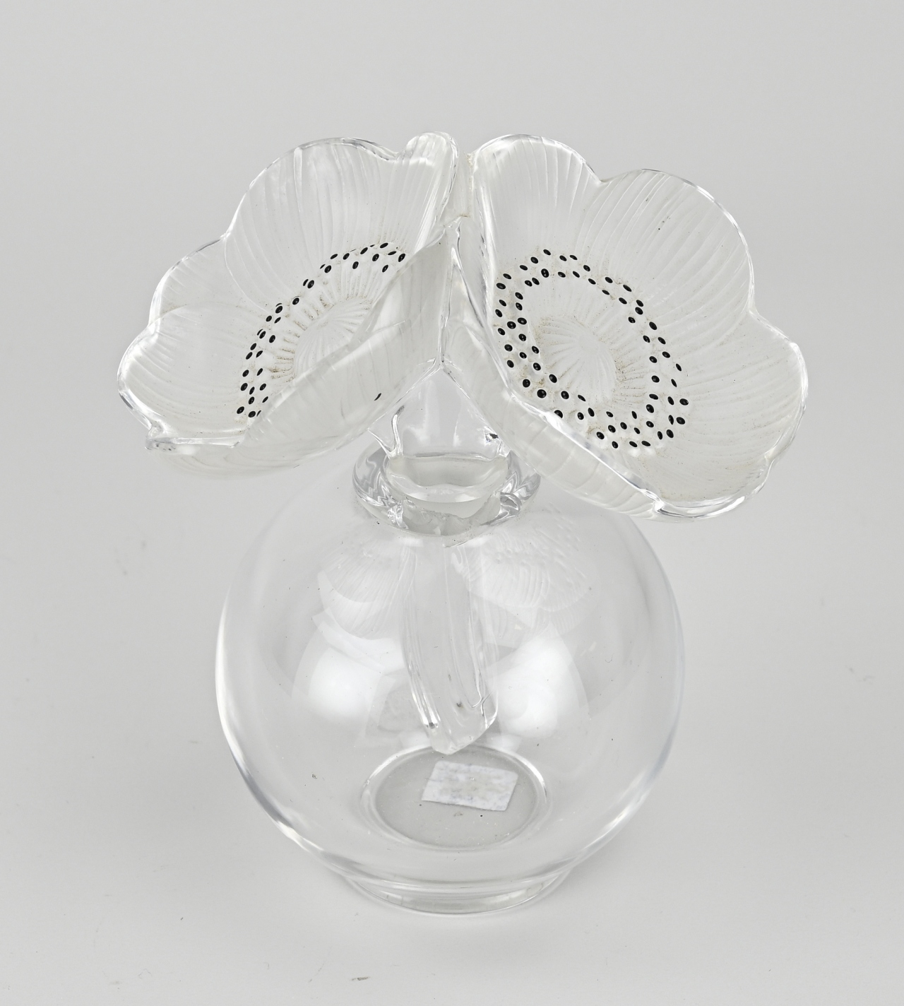 Lalique perfume bottle, H 16.5 cm.