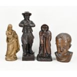 Lot of wooden statues (4x)