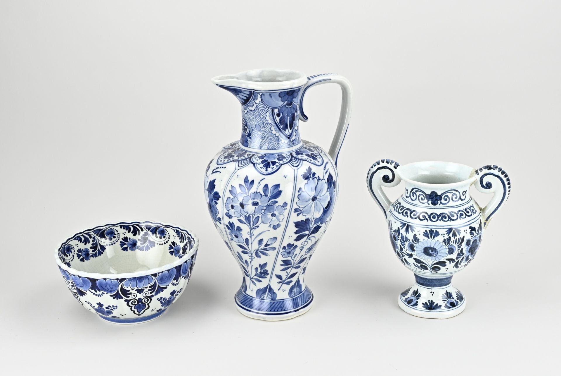 3x Delft fayence