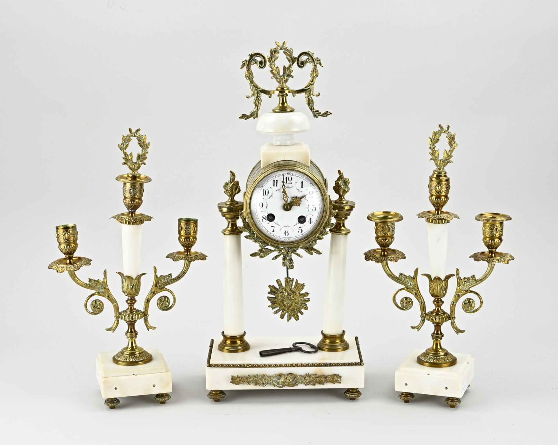 French clock set, 1900