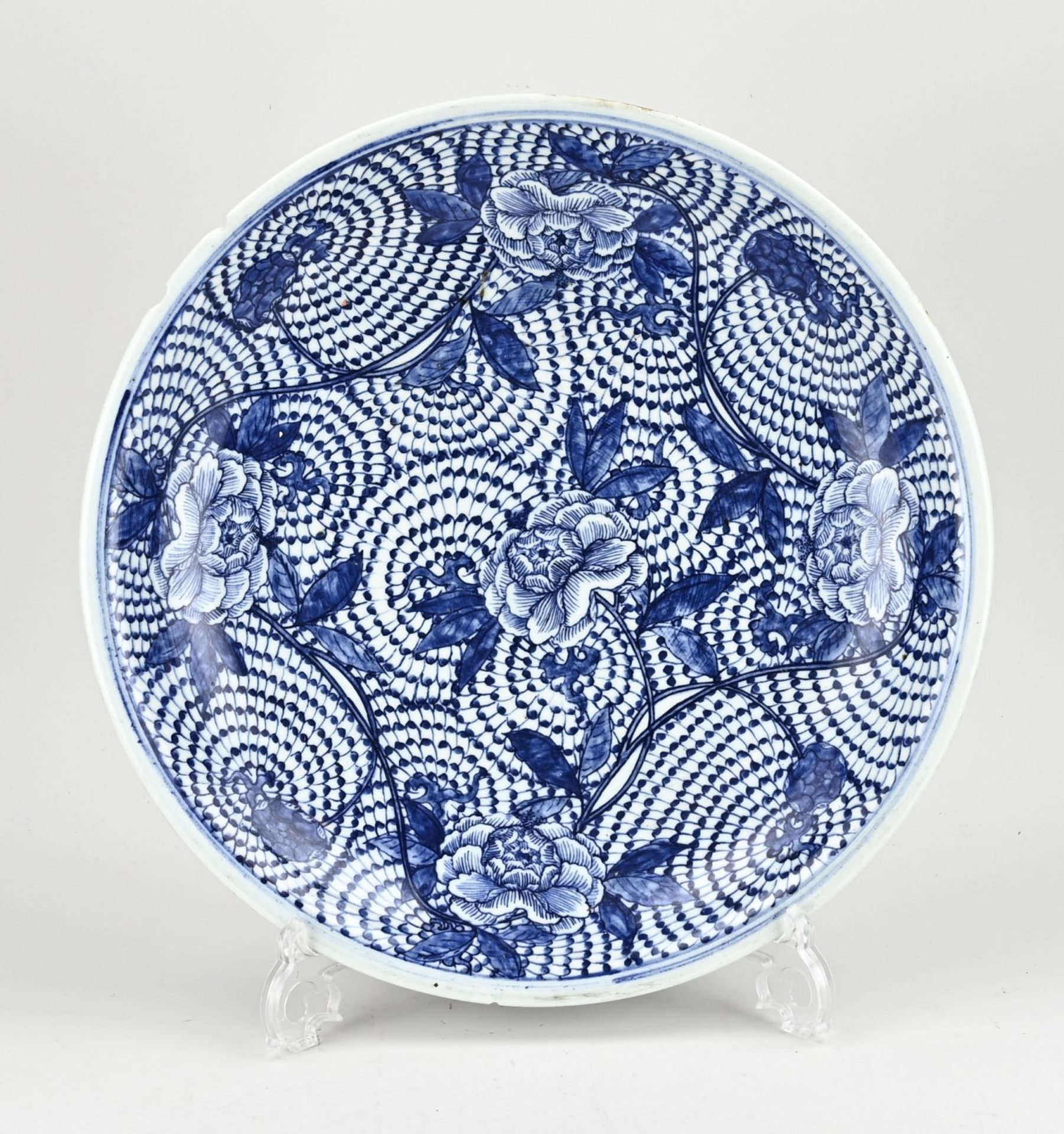 Chinese kang xi dish, Ø 37.2 cm.