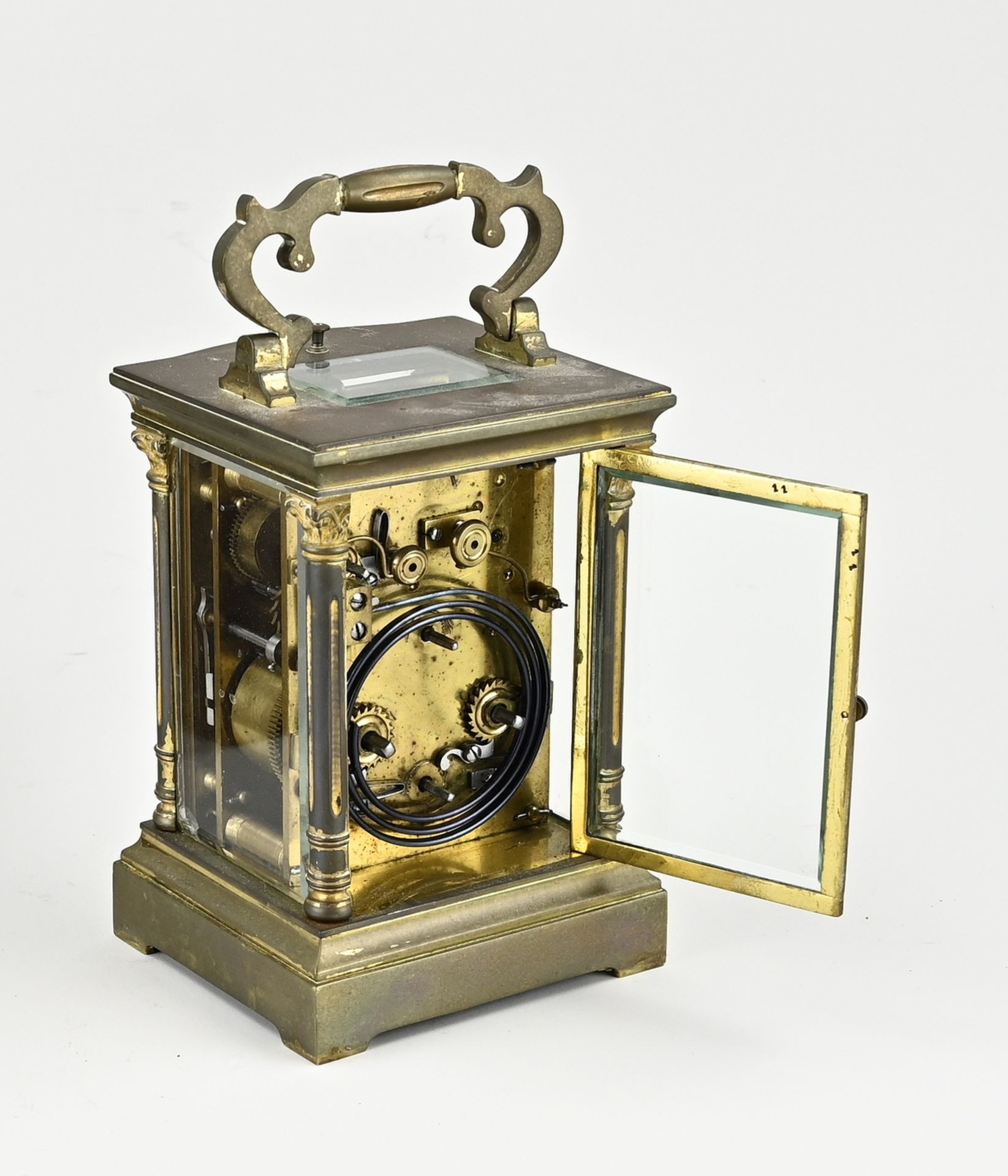 Antique French travel alarm clock, 1890 - Image 2 of 2