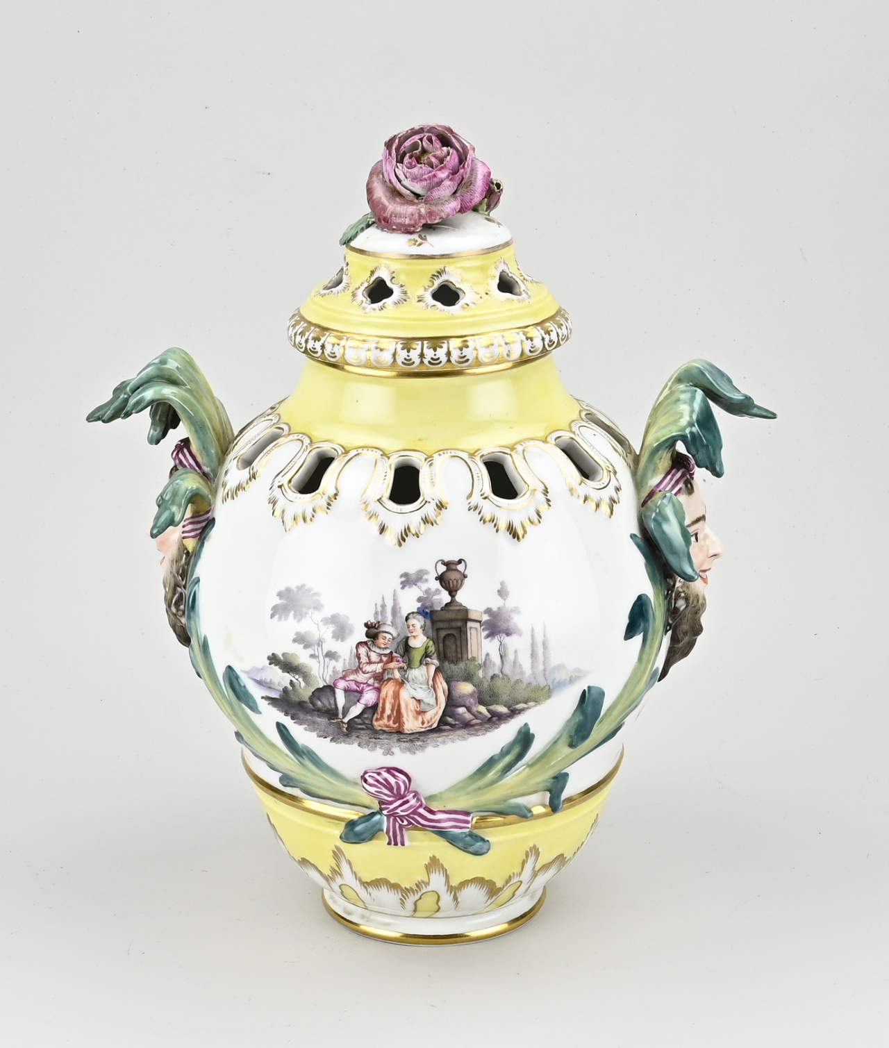 KPM potpourri vase, H 31 cm.