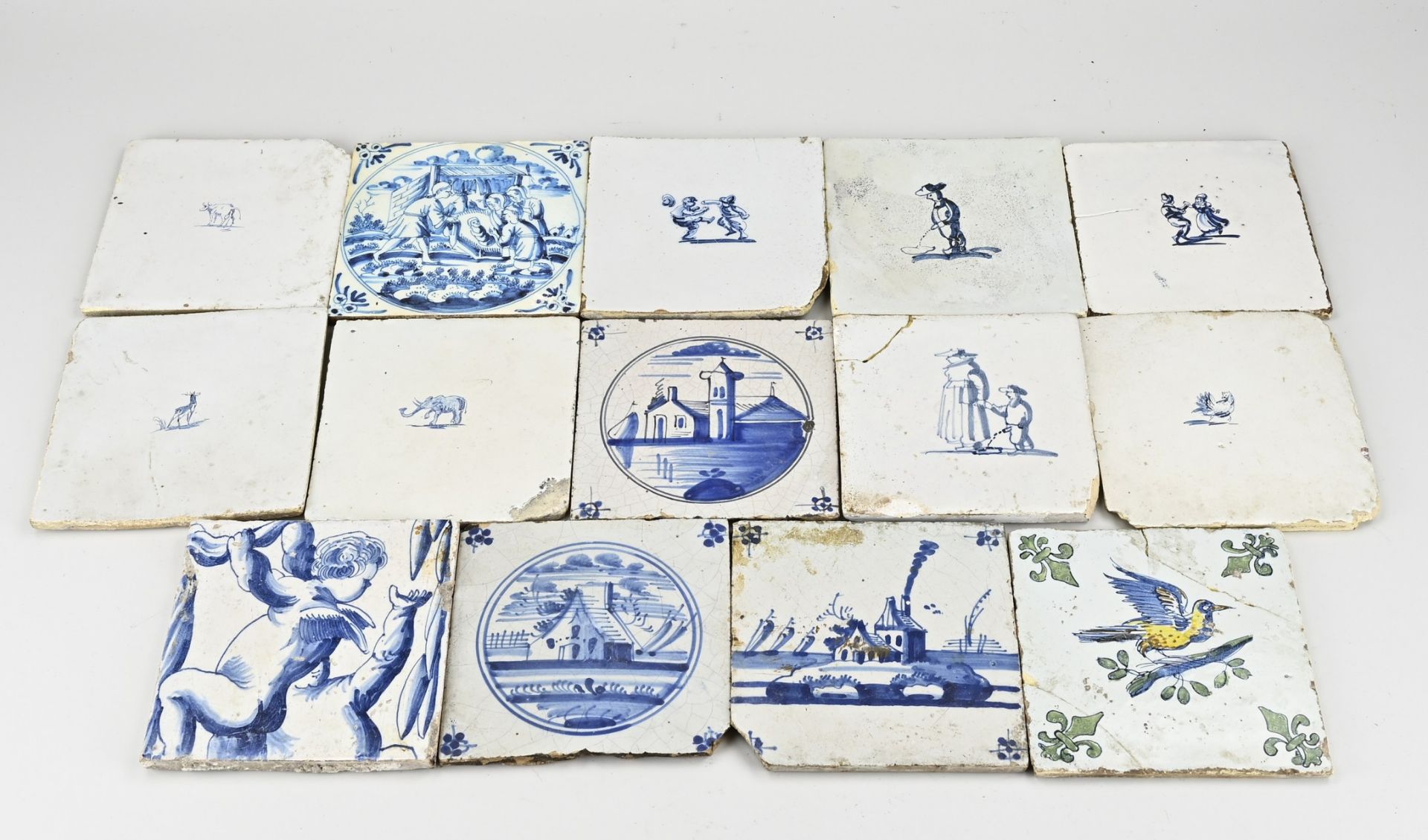 Lot of interesting wall tiles (14x)