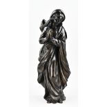 Bronze figure, H 70 cm.