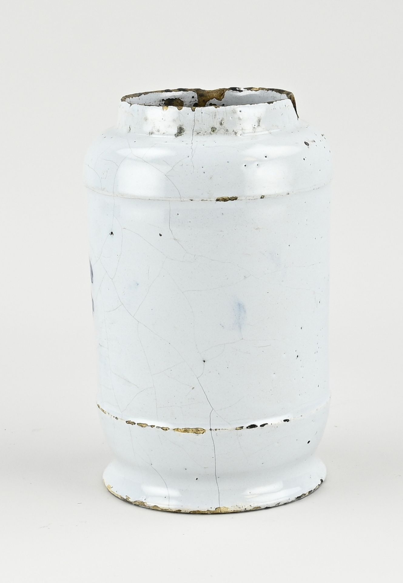 Delft apothecary jar, H 18.5 cm. - Image 2 of 3