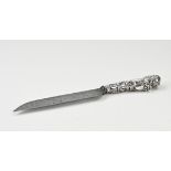 carving knife with silver