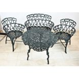 4-piece garden set (table, 2 chairs, bench)