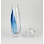 Two glass Leerdam vases
