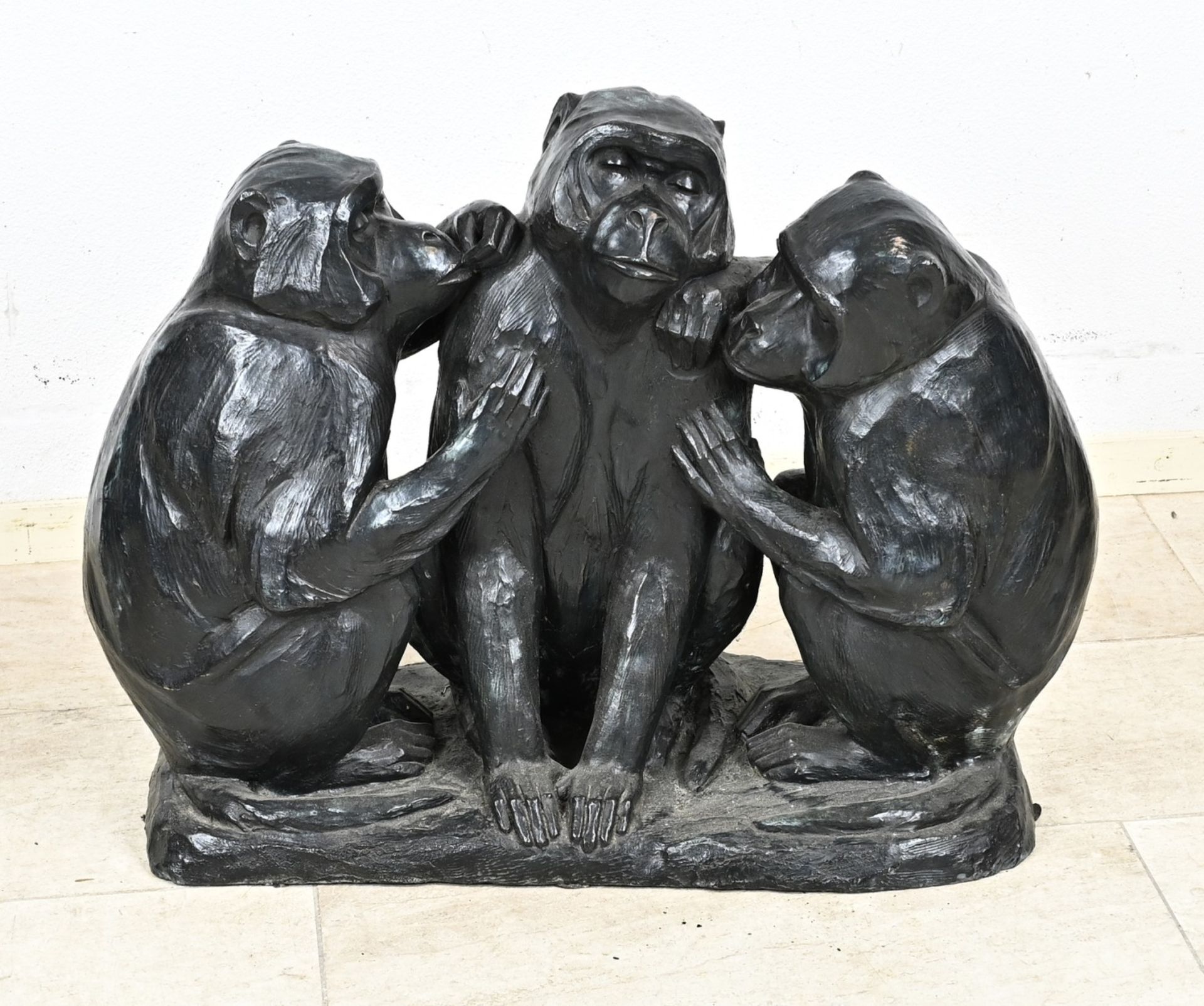 Bronze group with monkeys