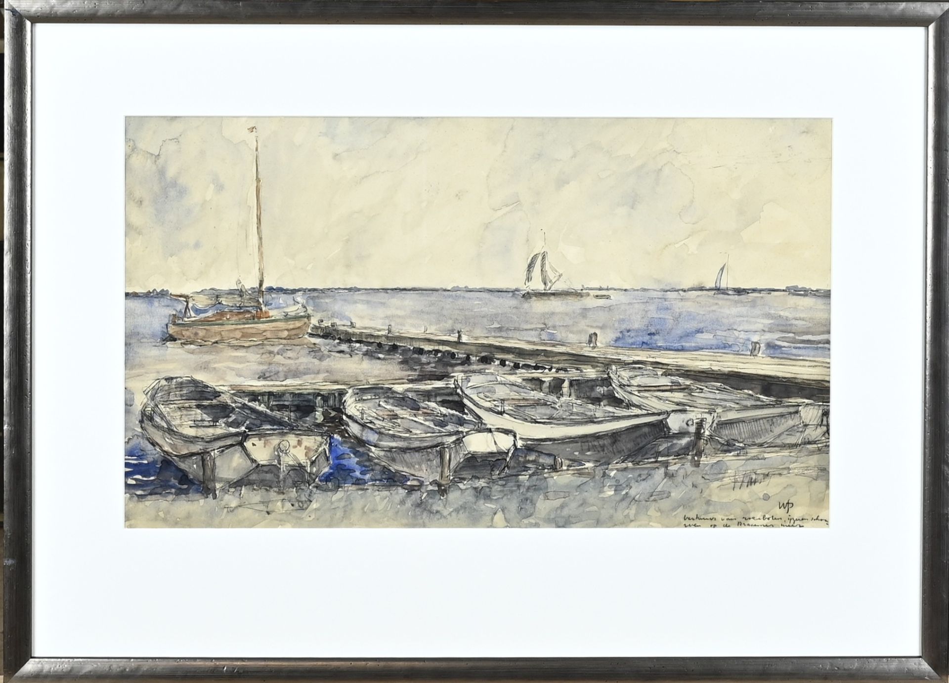 WJP, Harbor view with jetty and sailboats