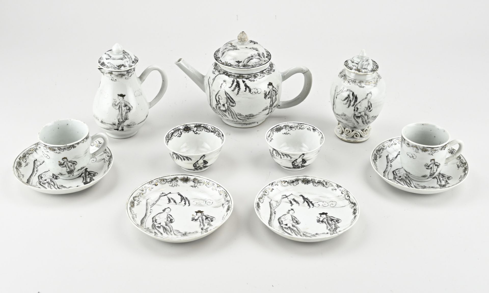 18th century Chine de commande tea service