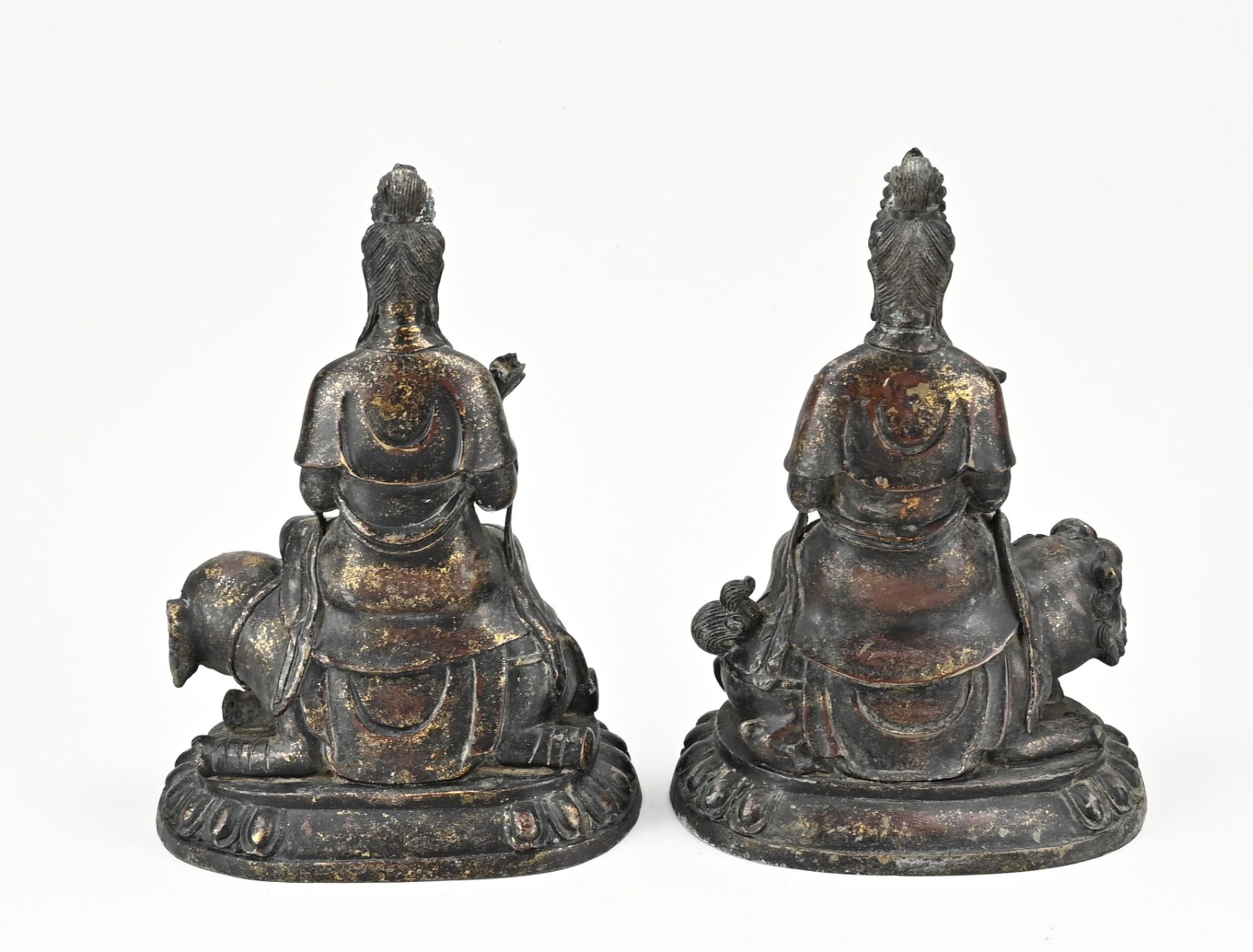 Two bronze Buddhas - Image 2 of 3